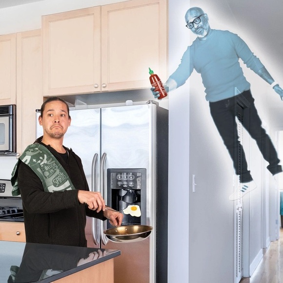 Green and White Humorous Kitchen Towel, NWT - Picture 3 of 3